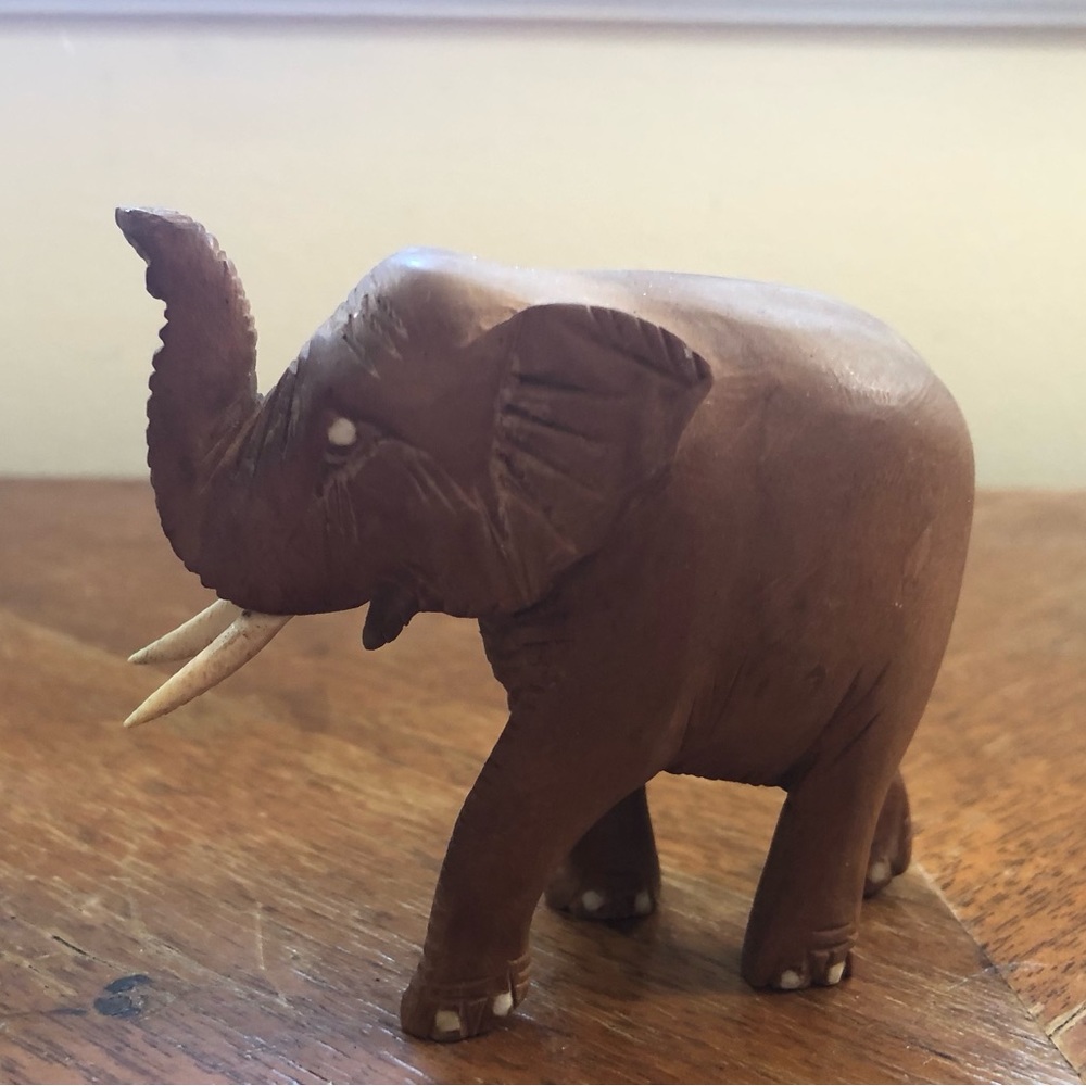Small wooden elephant